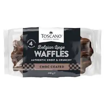 Toscano Choc Coated Waffles 240g Pk 4