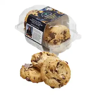 Woolworths Choc Chunk, Salted Caramel & Pretzel or Raspberry & White Choc Cookies Pk 5 offer