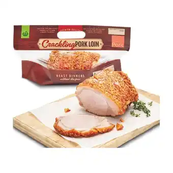 Woolworths Woolworths Hot Pork Loin with Crackling – From the Deli offer