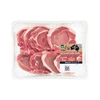 Woolworths Australian Pork Chops Moisture Infused 1.2 kg offer