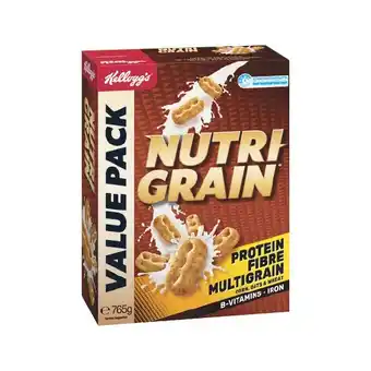 Woolworths Kellogg’s Nutri-Grain 765g or Kellogg’s Coco Pops 650g offer
