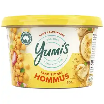 Woolworths Yumi's Traditional Middle Eastern Hommus 500g – From the Fridge offer
