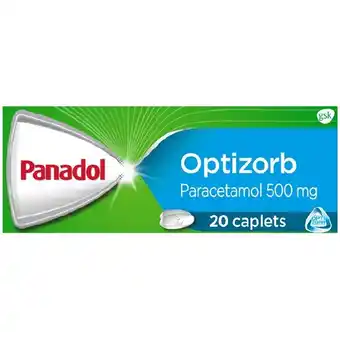 Panadol with Optizorb Paracetamol 500mg Caplets Pk 20