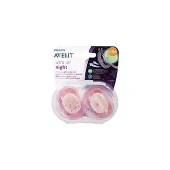 Avent Night Time Soother 6-18m Assorted Pk 2