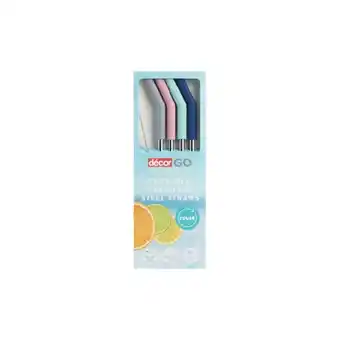 Woolworths Decor Stainless Steel Straw 5 Piece Set offer