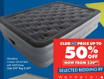 BCF Wanderer Contour QS Air Bed with 240V Pump offer