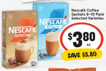 IGA Nescafé Coffee Sachets 8-10 Pack Selected Varieties offer