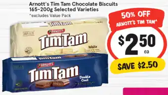 IGA Arnott's Tim Tam Chocolate Biscuits 165-200g Selected Varieties offer