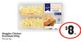 IGA Steggles Chicken Enchilada 500g offer