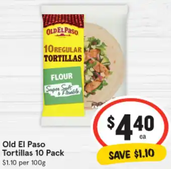 IGA Old El Paso Tortillas 10 Pack offer