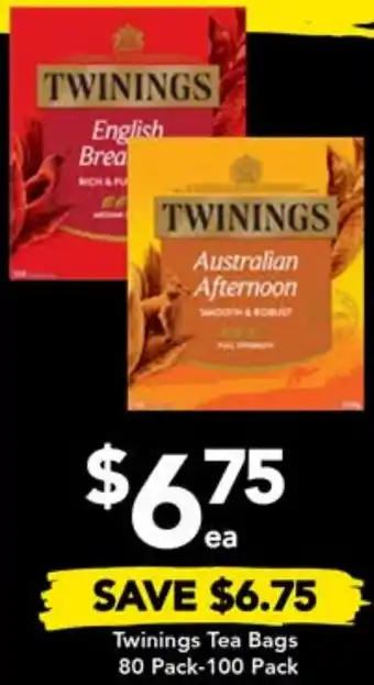 Drakes Twinings Tea Bags 80 Pack-100 Pack offer
