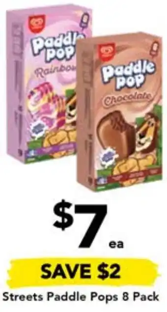 Drakes Streets Paddle Pops 8 Pack offer