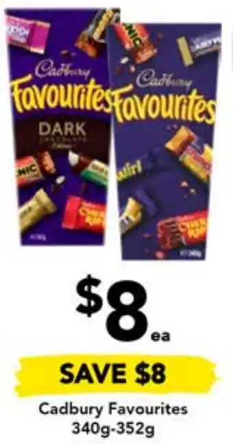 Cadbury Favourites 340g-352g