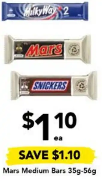 Drakes Mars Medium Bars 35g-56g offer