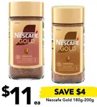 Drakes Nescafe Gold 180g-200g offer