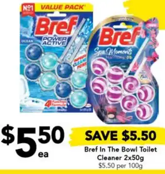 Drakes Bref In The Bowl Toilet Cleaner 2x50g offer