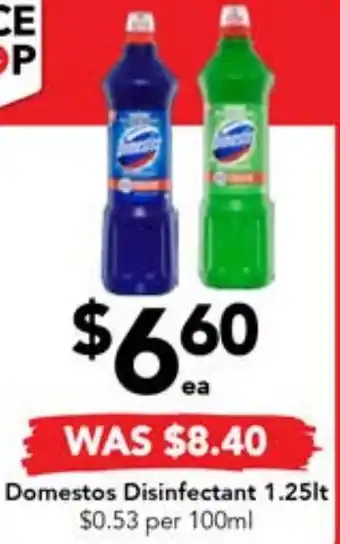 Drakes Domestos Disinfectant 1.25lt offer