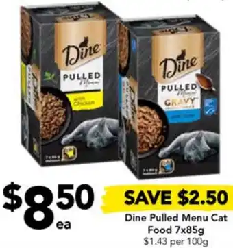 Drakes Dine Pulled Menu Cat Food 7x85g offer