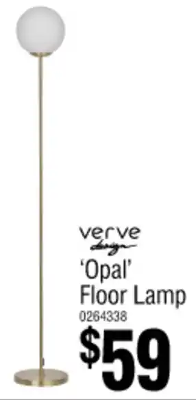 Bunnings verve 'Opal' Floor Lamp offer