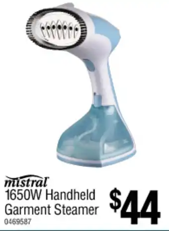 Bunnings mistral 1650W Handheld Garment Steamer offer