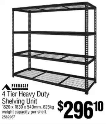 Bunnings 4 Tier Heavy Duty Shelving Unit offer