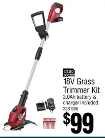 Bunnings 18V Grass Trimmer Kit offer