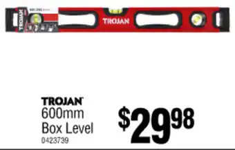 Bunnings TROJAN 600mm Box Level offer