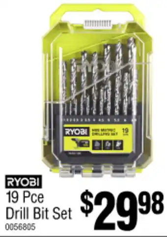 Bunnings RYOBI 19 Pce Drill Bit Set offer