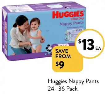 Foodworks Huggies Nappy Pants offer