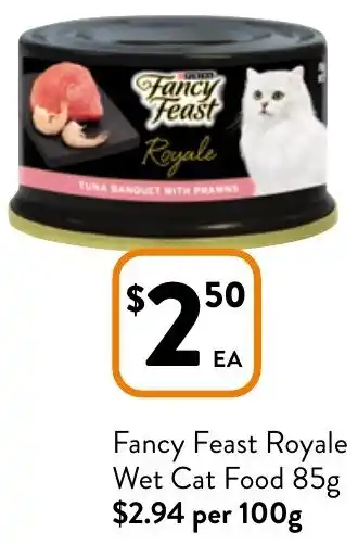 Foodworks Fancy Feast Royale Wet Cat Food 85g offer