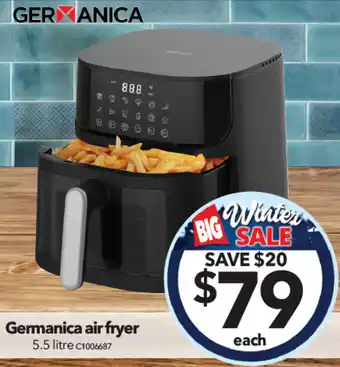 Cheap as Chips Germanica air fryer 5.5 litre offer