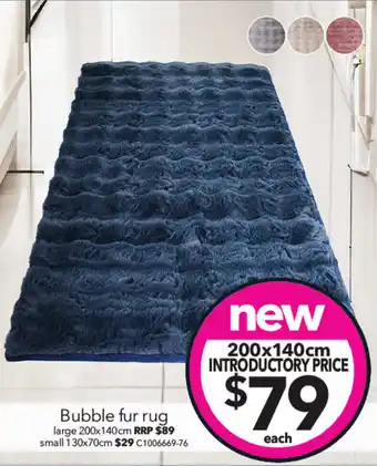 Cheap as Chips Bubble fur rug large 200x140cm offer