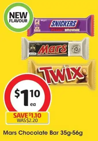Coles Mars Chocolate Bar 35g-56g offer