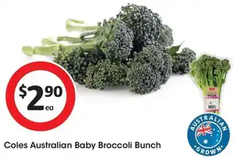 Coles Coles Australian Baby Broccoli Bunch offer