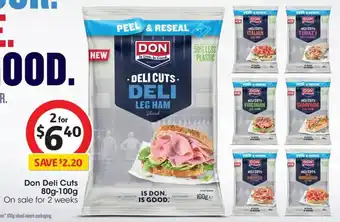 Coles Don Deli Cuts 80g-100g offer