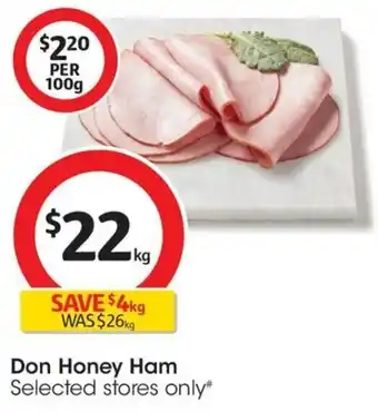 Coles Don Honey Ham offer