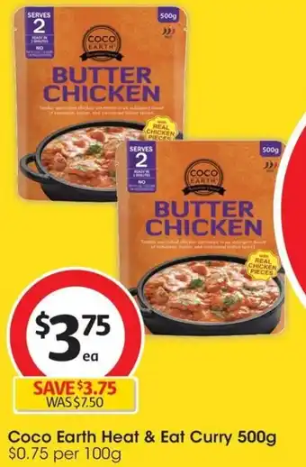 Coles Coco Earth Heat & Eat Curry 500g offer
