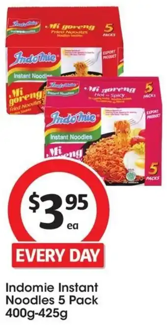 Coles Indomie Instant Noodles 5 Pack 400g-425g offer