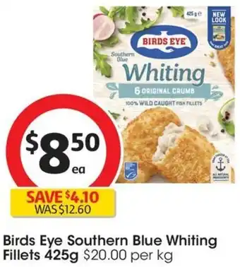 Coles Birds Eye Southern Blue Whiting Fillets 425g offer
