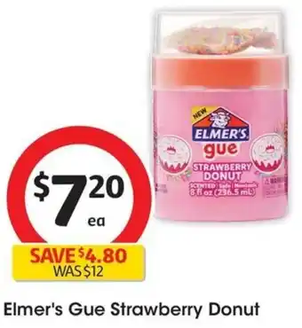 Coles Elmer's Gue Strawberry Donut offer