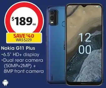 Coles Nokia G11 Plus offer
