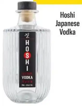 Coles Hoshi Japanese Vodka offer