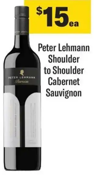 Coles Peter Lehmann Shoulder to Shoulder Cabernet Sauvignon offer