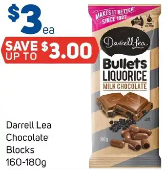 Foodland Darrell Lea Chocolate Blocks 160-180g offer