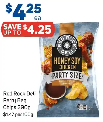 Foodland Red Rock Deli Party Bag Chips 290g offer