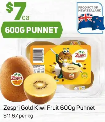 Foodland Zespri Gold Kiwi Fruit 600g Punnet offer