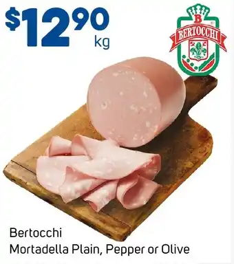 Foodland Bertocchi Mortadella Plain, Pepper or Olive offer