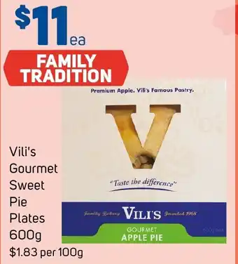 Foodland Vili's Gourmet Sweet Pie Plates 600g offer