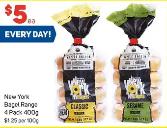 Foodland New York Bagel Range 4 Pack 400g offer