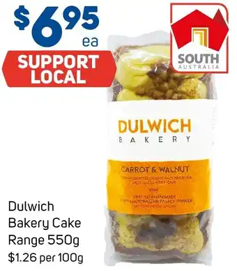Foodland Dulwich Bakery Cake Range 550g offer